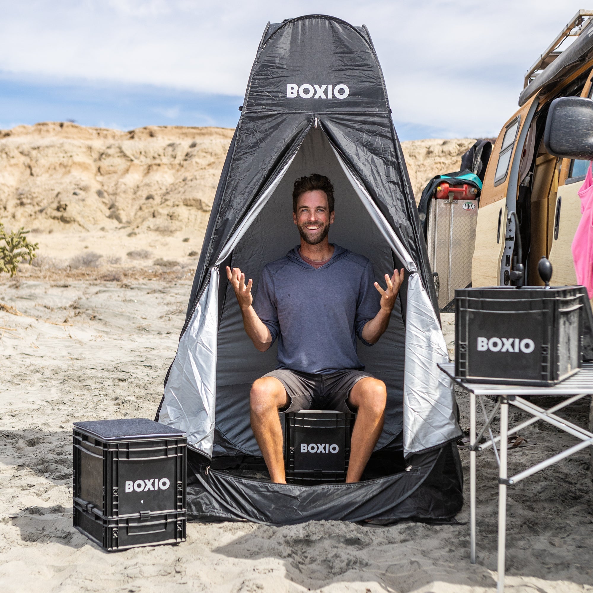 BOXIO TENT im Einsatz beim Camping