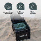 BOXIO Bio-Bags im Einsatz an der Trenntoilette