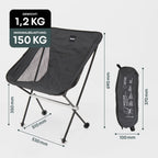 BOXIO CHAIR Campingstuhl aufgebaut