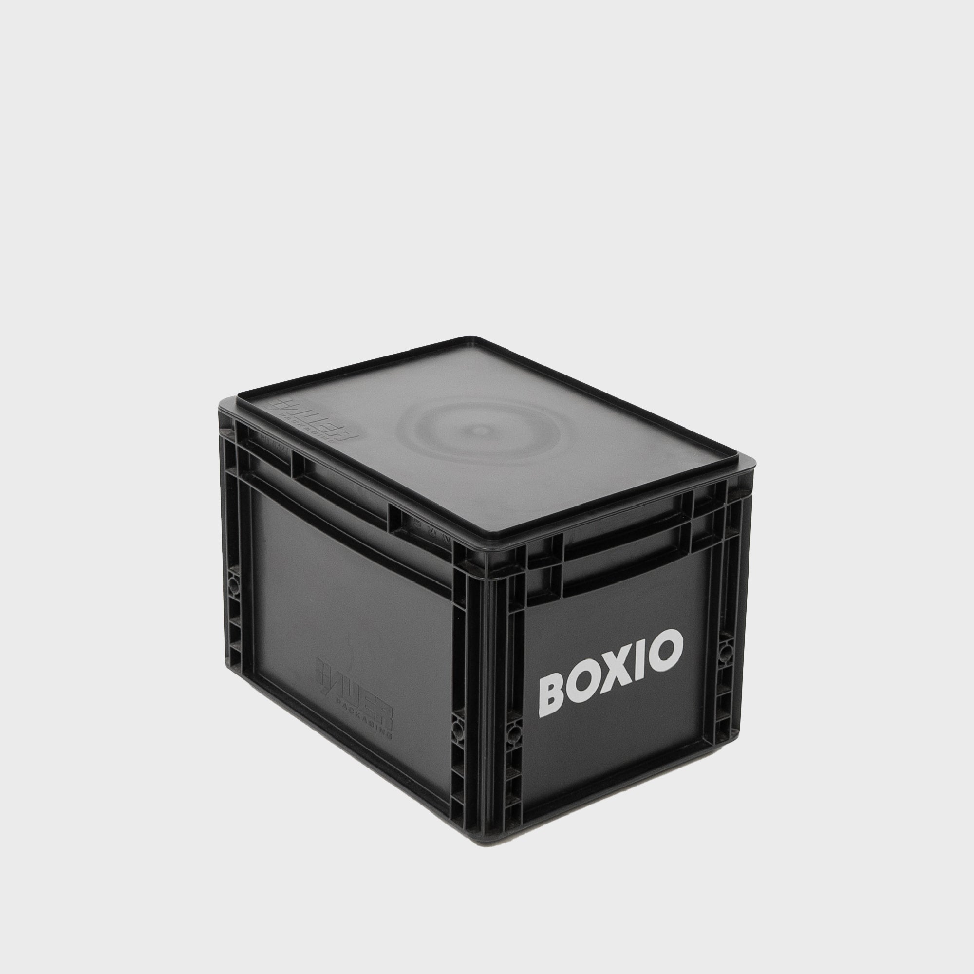 BOXIO SOLO Eurobox mit Deckel aus recyceltem Kunststoff
