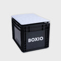 BOXIO SIT Sitzkissen für Eurobox in Anthrazit und Hellgrau