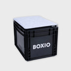 BOXIO SIT Sitzkissen für Eurobox in Anthrazit und Hellgrau