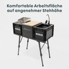 BOXIO TABLE Campingtisch mit Euroboxen