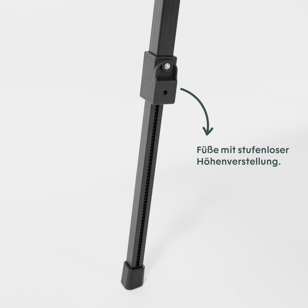 BOXIO TABLE zusammengefaltet mit Tragetasche
